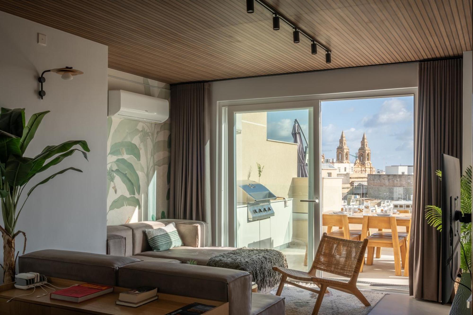 2br Luxury Penthouse And Apartment, Each With A Terrace, Private Pool And Valletta Views Апартаменты *